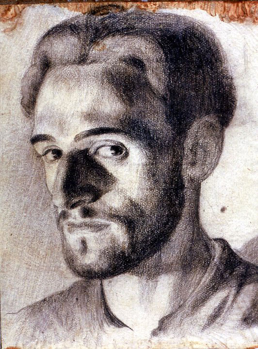 Disegni di Brancaleone Cugusi da Romana: Autoritratto di Brancaleone Cugusi