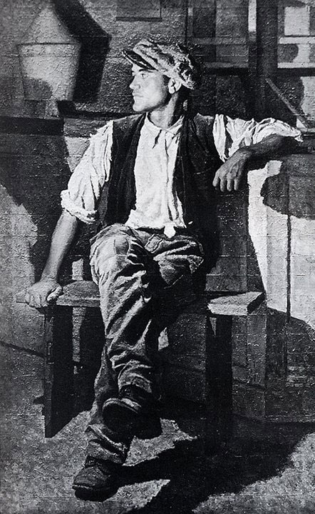 Opere di Brancaleone Cugusi da Romana: Giovane seduto (1937-1940)