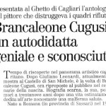 24_12_2003 - L'unione Sarda: Brancaleone Cugusi autodidatta