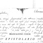 Brancaleone Cugusi da Romana epistolario