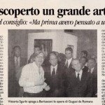 Silvio Berlusconi: ho scoperto un grande artista Brancaleone Cugusi da Romana